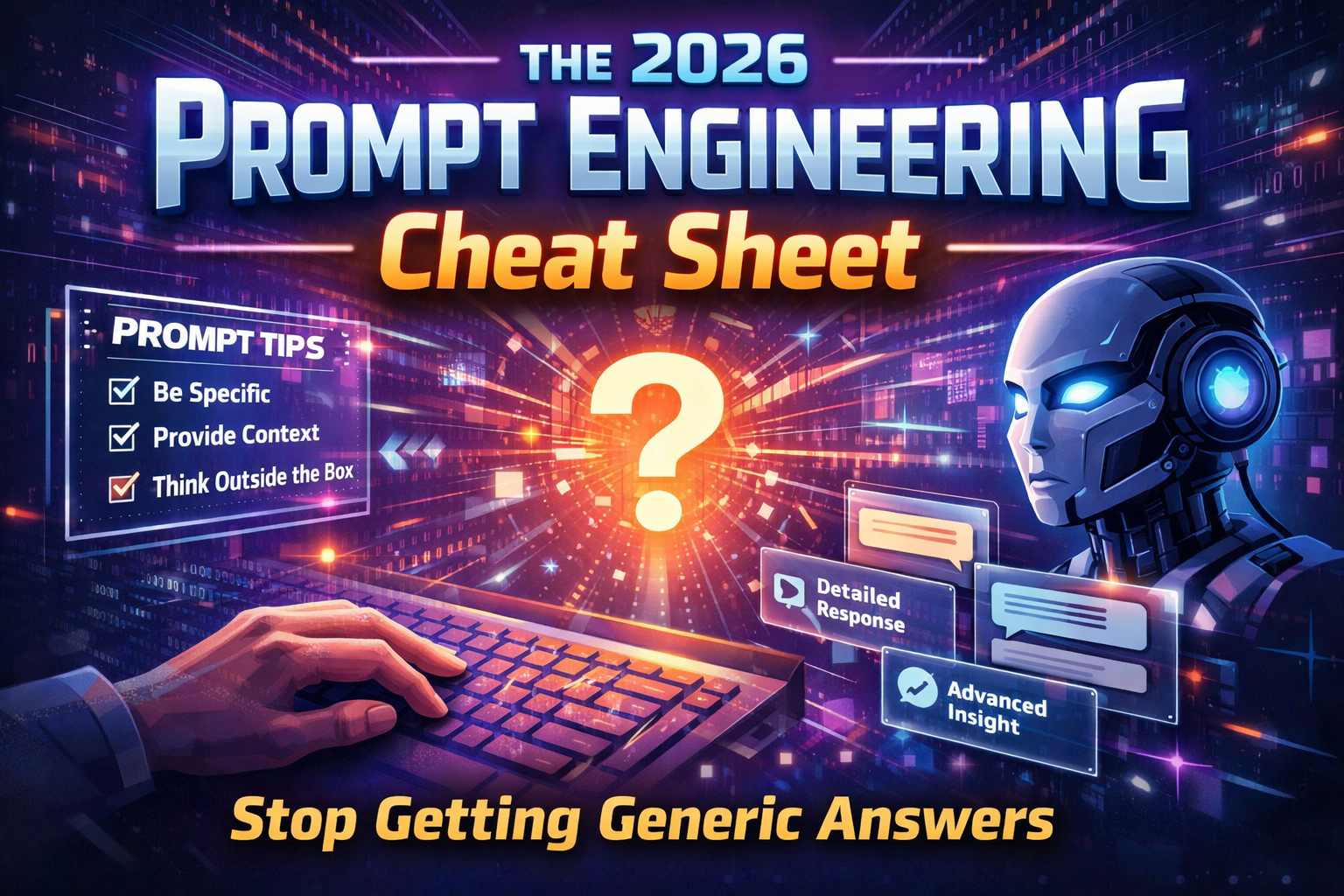 The 2026 Prompt Engineering Cheat Sheet: Stop Getting Generic Answers